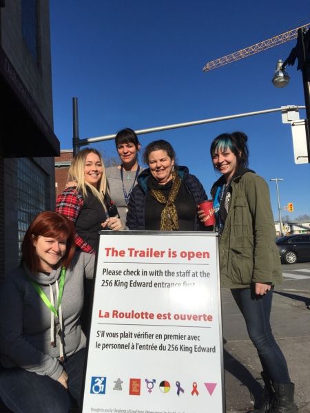 Some amazing advocates celebrating the official opening of the first legal supervised injection service in Ottawa.